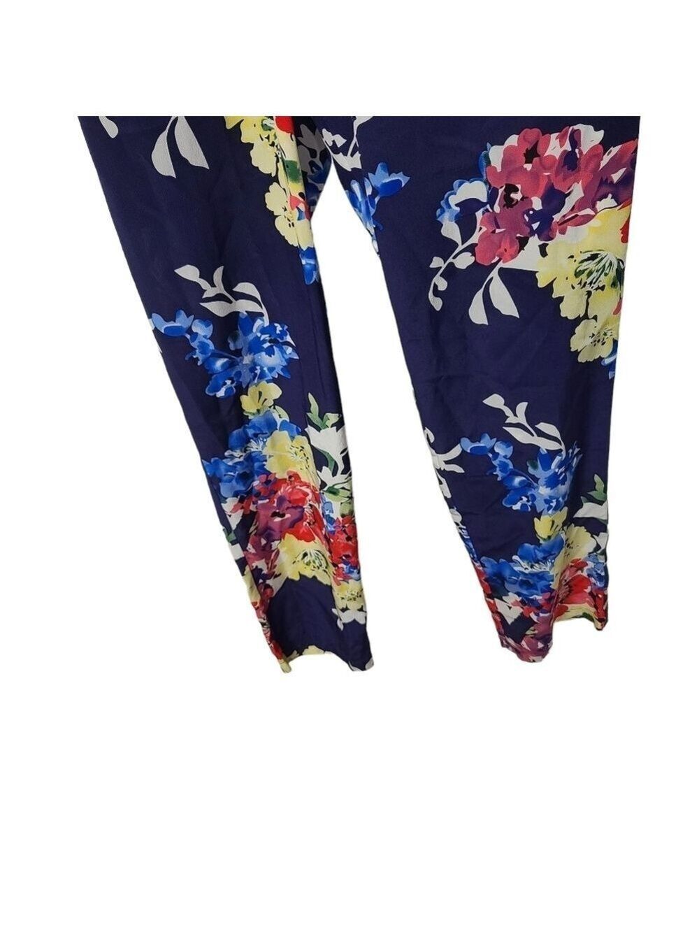 Yumi Kim Floral Silk Belted V Neck Sleeveless Jumpsuit XS - Picture 5 of 11